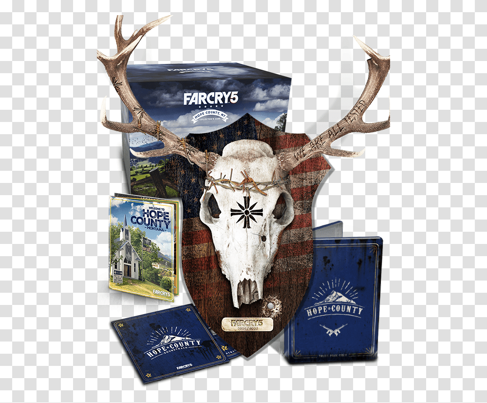 Far Cry 5 Deer Skull, Antler, Book, Mammal, Animal Transparent Png