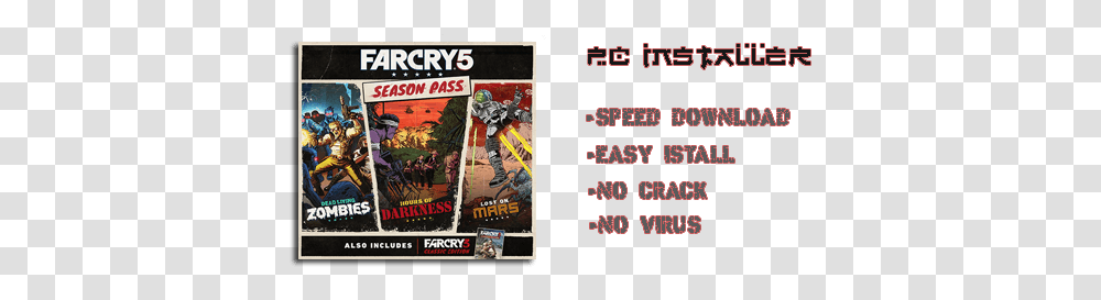 Far Cry 5 Dlc Download Full Version Reworked Games Uncharted 2 Pc Download, Person, Human, Text, Comics Transparent Png