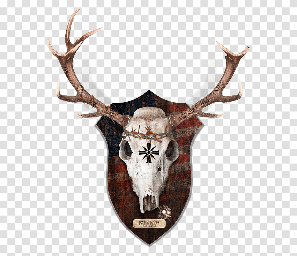 Far Cry 5 Hope County Edition Far Cry 5 Deer Skull, Antler, Animal, Mammal, Cross Transparent Png