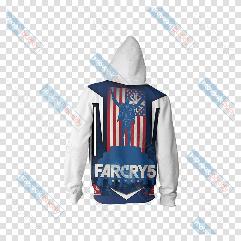 Far Cry 5 Unisex Zip Up Hoodie Jacket Hoodie, Clothing, Sweatshirt, Sweater, Person Transparent Png