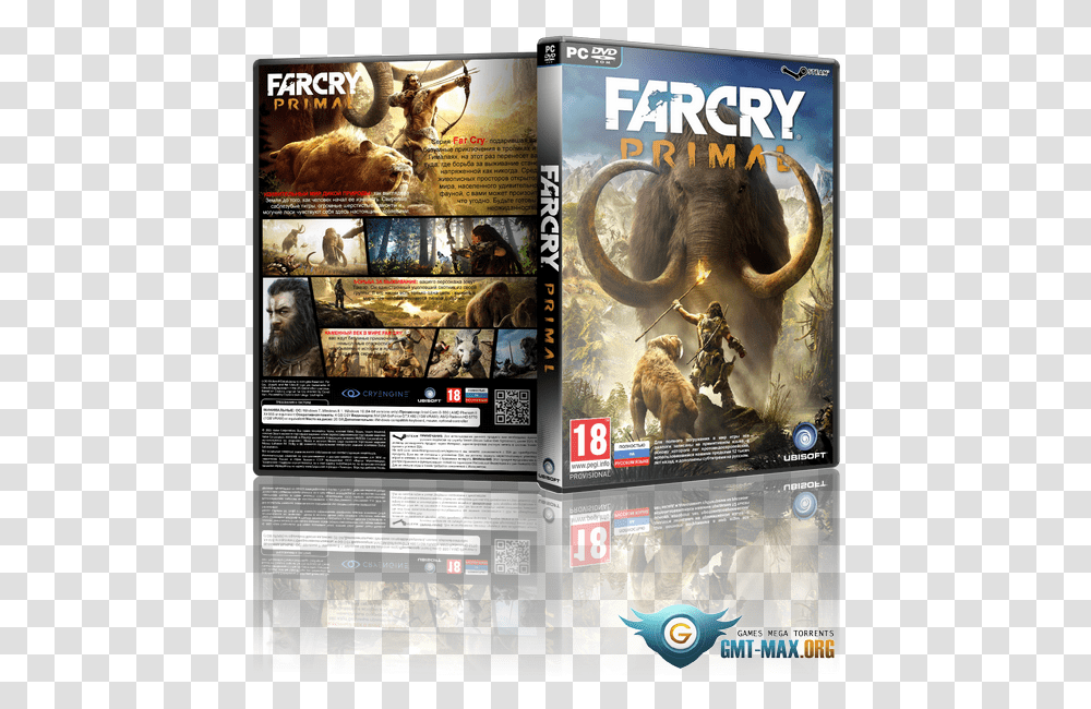 Far Cry Primal Apex Pc Game Download Far Cry Primal Back, Person, Cat, Animal, Elephant Transparent Png