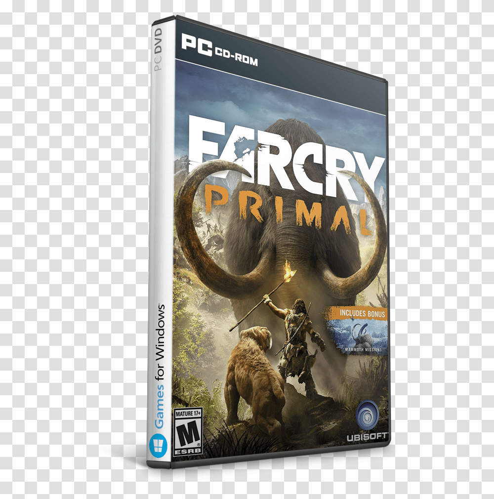 Far Cry Primal Cpy Pc Download Pc Game, Advertisement, Poster, Mammal, Animal Transparent Png