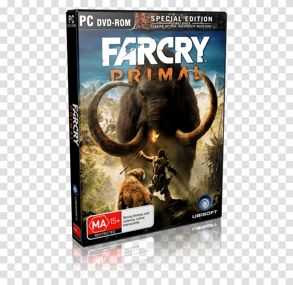 Far Cry Primal Fps Far Cry Primal Cover, Poster, Advertisement, Bear, Wildlife Transparent Png