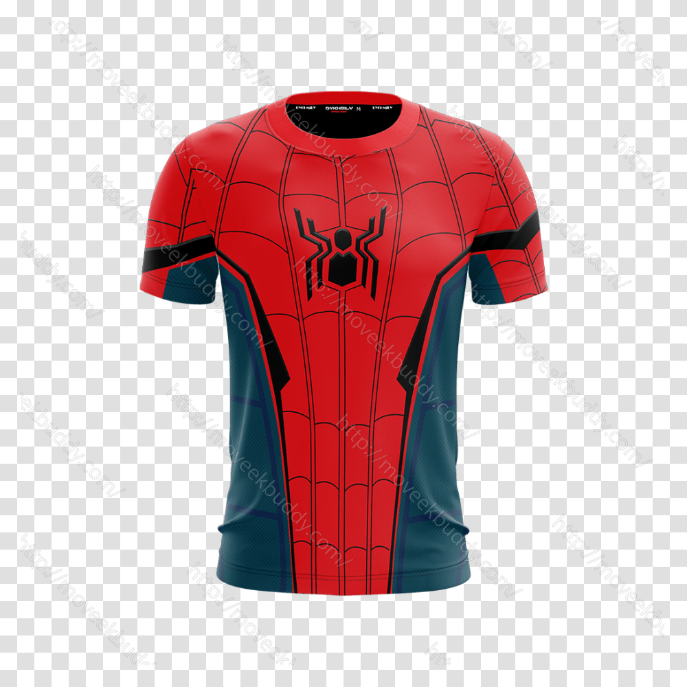 Far From Home 2019 Cosplay Unisex 3d T Shirt Spiderman T Shirt Far From Home, Apparel, Jersey, T-Shirt Transparent Png