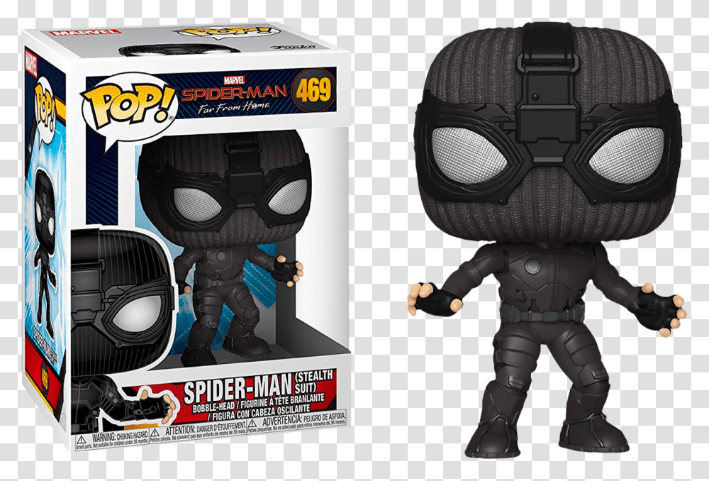 Far From Home Funko Pop Spider Man Stealth Suit, Robot, Toy, Poster, Advertisement Transparent Png