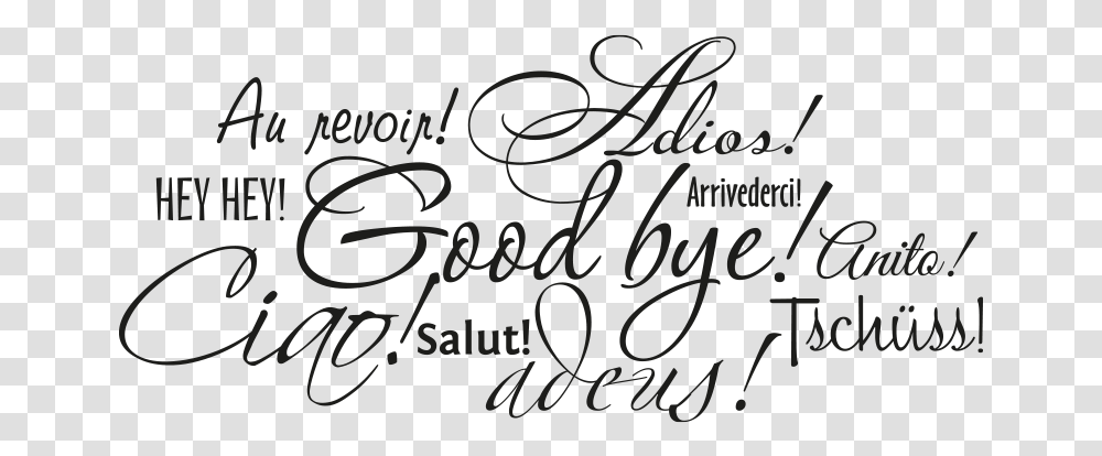 Farewell Goodbye, Handwriting, Calligraphy, Letter Transparent Png
