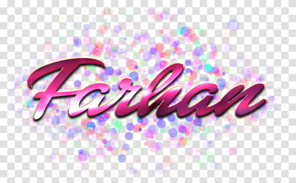 Farhan Name Logo Bokeh Bokeh 1753x1043 Wallpaper Portable Network Graphics, Light, Confetti, Glitter, Art Transparent Png
