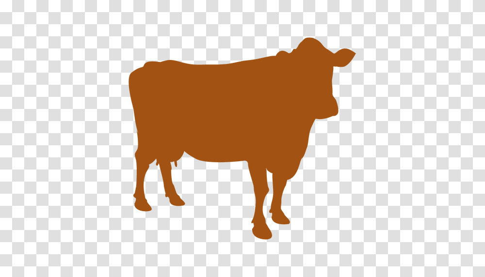 Farm Animal Cow Silhouette, Bull, Mammal, Cattle, Ox Transparent Png
