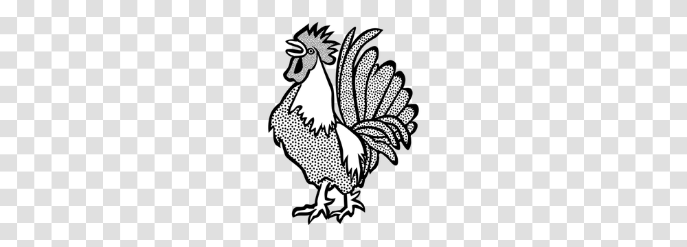 Farm Animal Silhouette Clip Art Free, Poultry, Fowl, Bird, Chicken Transparent Png