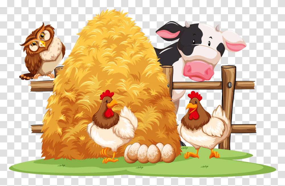Farm Animals Clipart Cartoon Farm Clip Art, Chicken, Poultry, Fowl, Bird Transparent Png