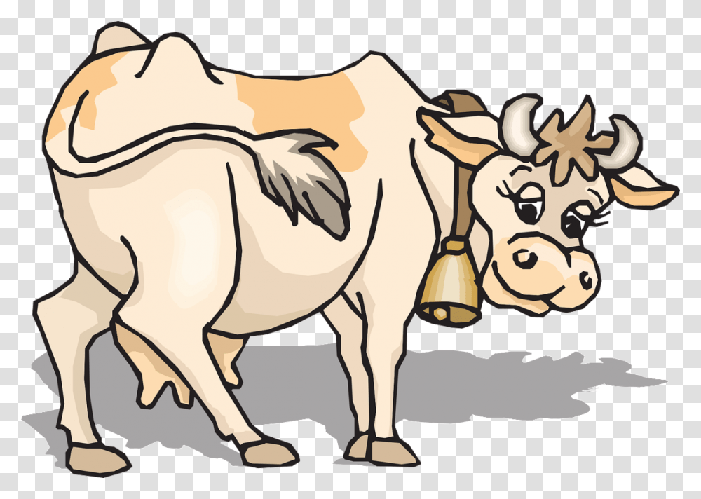 Farm Animals Clipart Gif Light Brown Cow Clipart, Cattle, Mammal, Dairy Cow, Bull Transparent Png