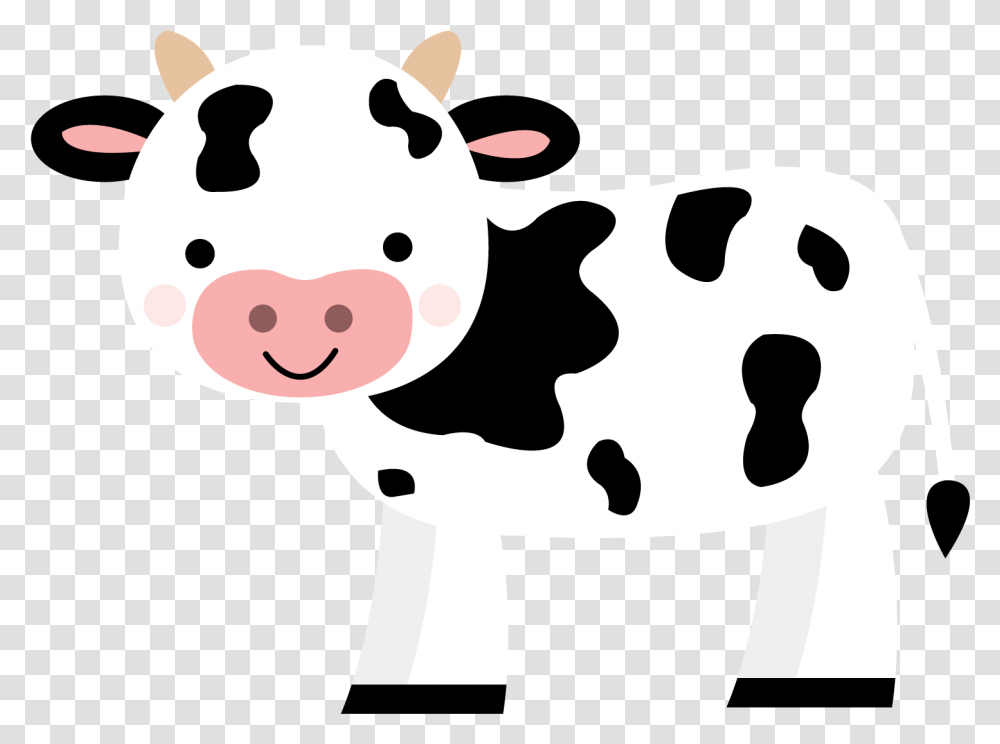 Farm Animals Cute Cow Cute Cow, Cattle, Mammal, Dairy Cow, Giant Panda Transparent Png