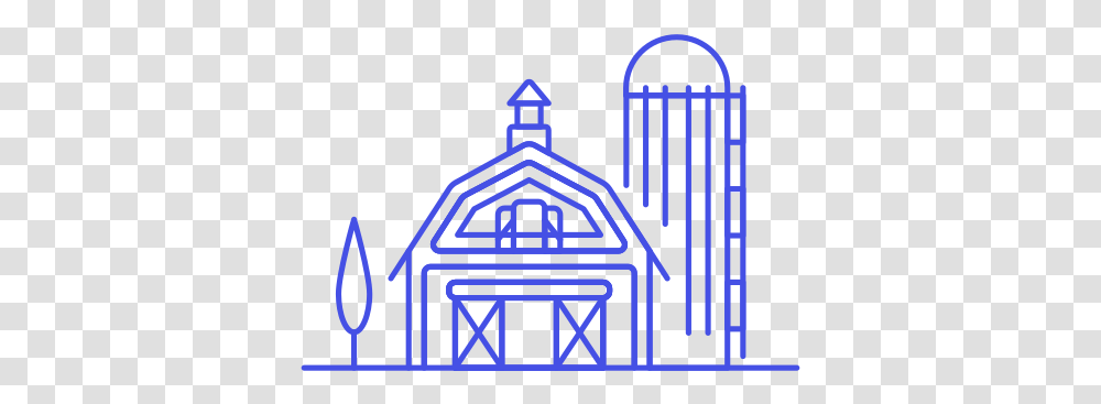 Farm Barn Free Icon Of Stream Line Ux Finca Icono, Triangle, Housing, Building, Stencil Transparent Png