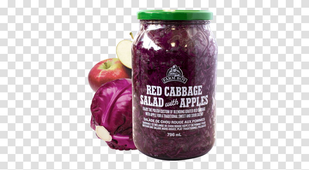 Farm Boy Red Cabbage Salad With Apples Red Cabbage, Plant, Food, Fruit, Vegetable Transparent Png