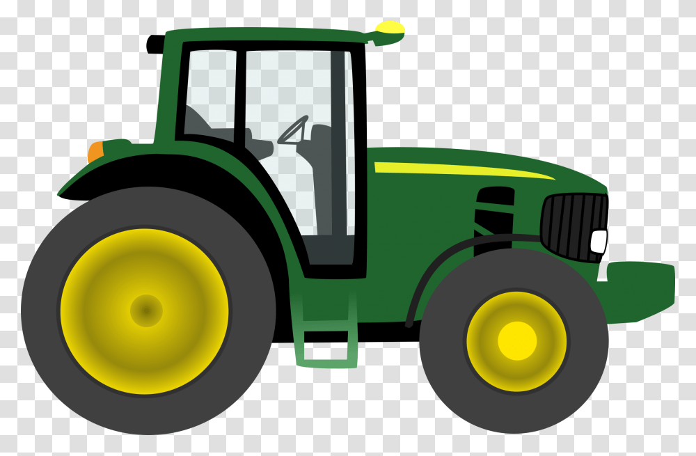 Farm Clipart Farm Tractor, Vehicle, Transportation, Car, Automobile Transparent Png