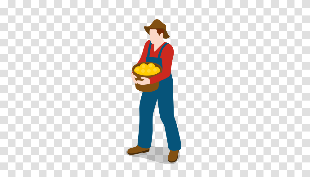 Farm Farmer Male Man People Icon, Person, Standing, Plant Transparent Png