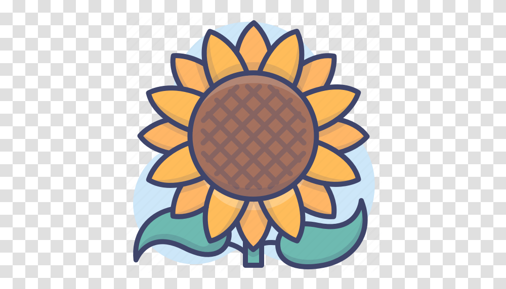 Farm Flower Nature Sunflower Icon Download On Iconfinder Decorative, Outdoors, Graphics, Art, Photography Transparent Png