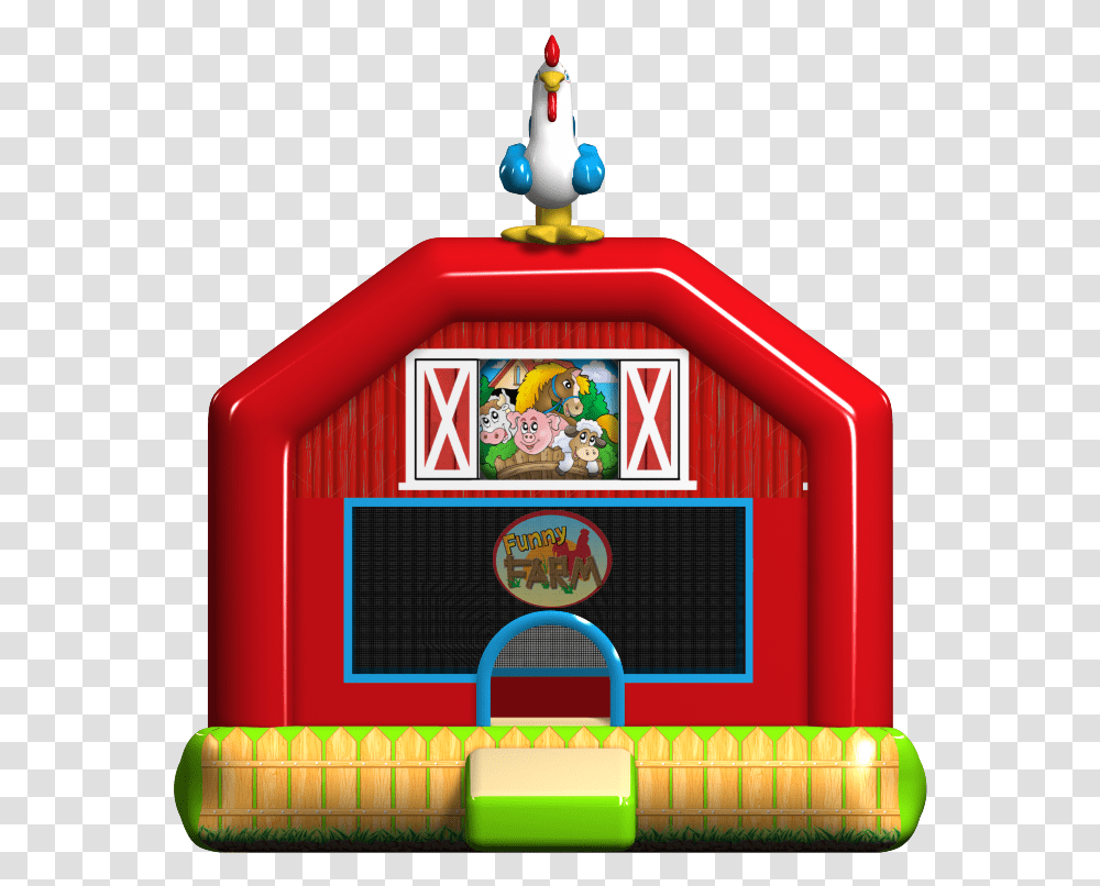 Farm Front Farm Themed Bounce House, Nature, Outdoors, Building, Countryside Transparent Png