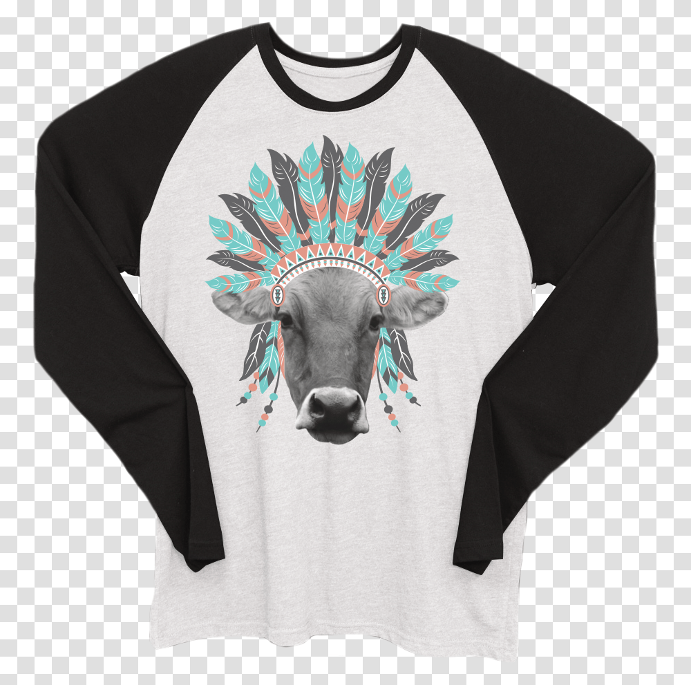 Farm Girl Headdress Boyfriend Raglan Tee Burro, Apparel, Sleeve, Long Sleeve Transparent Png