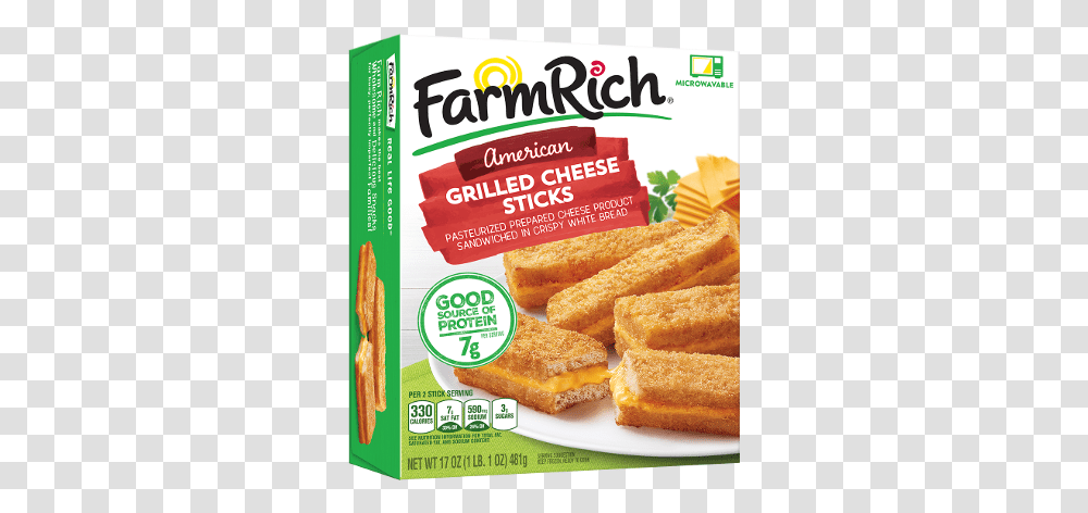 Farm Rich Grilled Cheese Sticks, Food, Fried Chicken, Nuggets, Toast Transparent Png