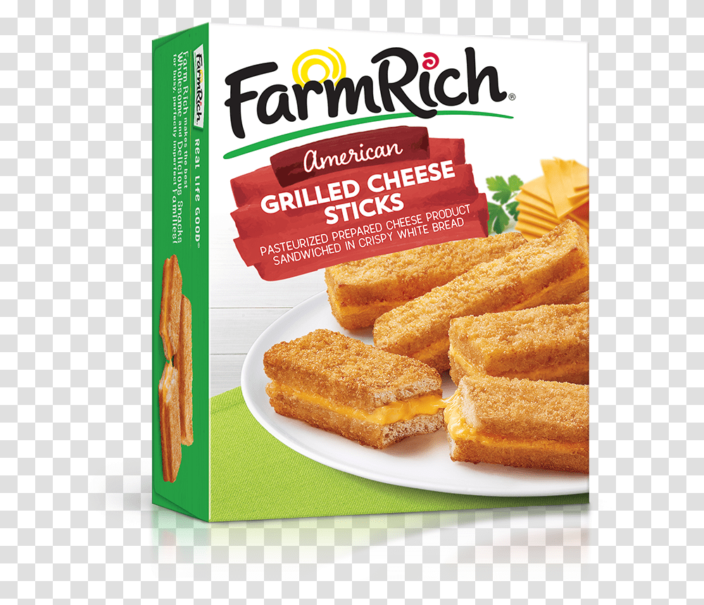 Farm Rich Grilled Cheese Sticks, Toast, Bread, Food, French Toast Transparent Png