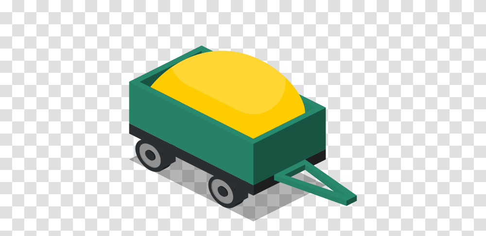 Farm Rural Trailer Vehicle Icon, Transportation, Wheelbarrow, Hardhat, Helmet Transparent Png