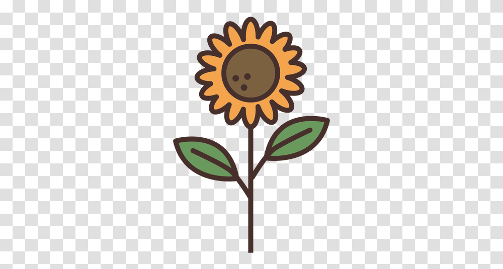 Farm Sunflower Icon Happy, Plant, Blossom, Machine, Daisy Transparent Png