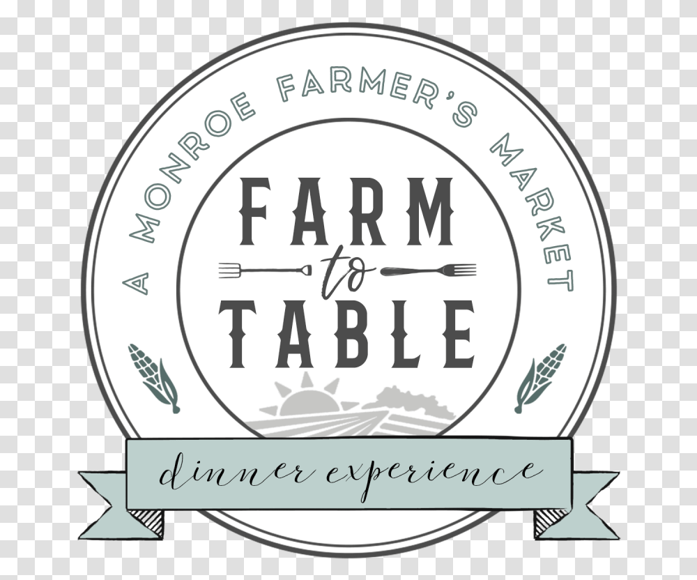 Farm To Table Dinner Circle, Label, Book, Beverage Transparent Png