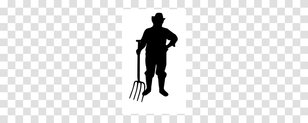 Farmer Person, Human, Silhouette, Shovel Transparent Png