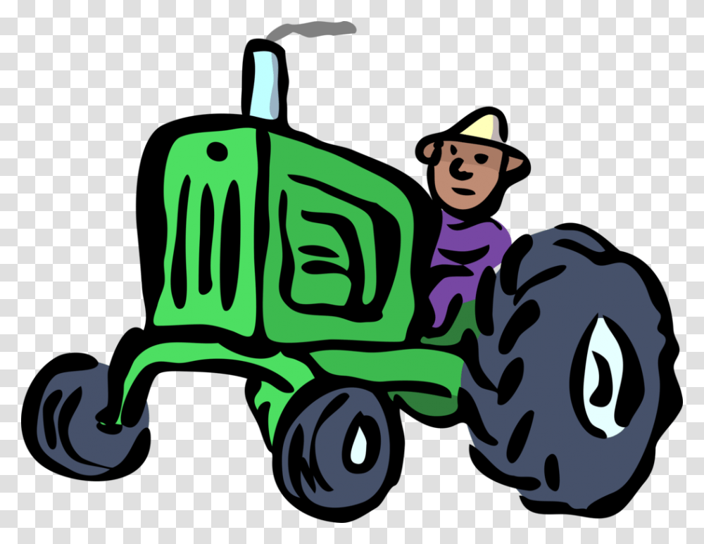 Farmer Agriculture Agricultural Machinery Tractor, Vehicle, Transportation, Tire, Wheel Transparent Png