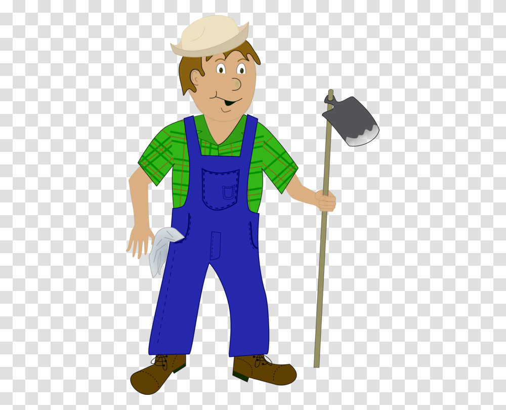 Farmer Agriculture Cartoon Drawing, Person, Human, Hat Transparent Png
