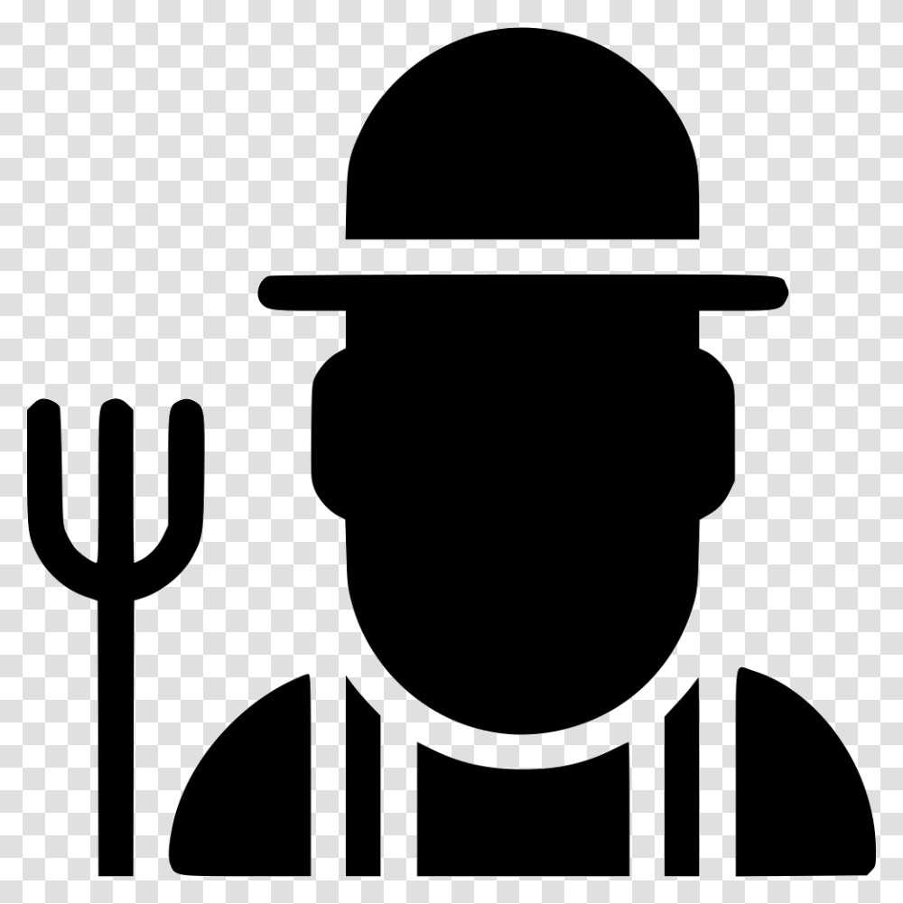 Farmer Free Icon Farmer, Emblem, Cutlery, Weapon Transparent Png