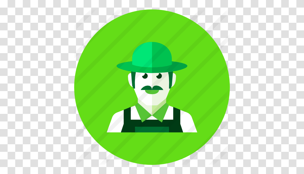 Farmer Free People Icons Farmer Green Icon, Recycling Symbol, Hat, Clothing, Apparel Transparent Png
