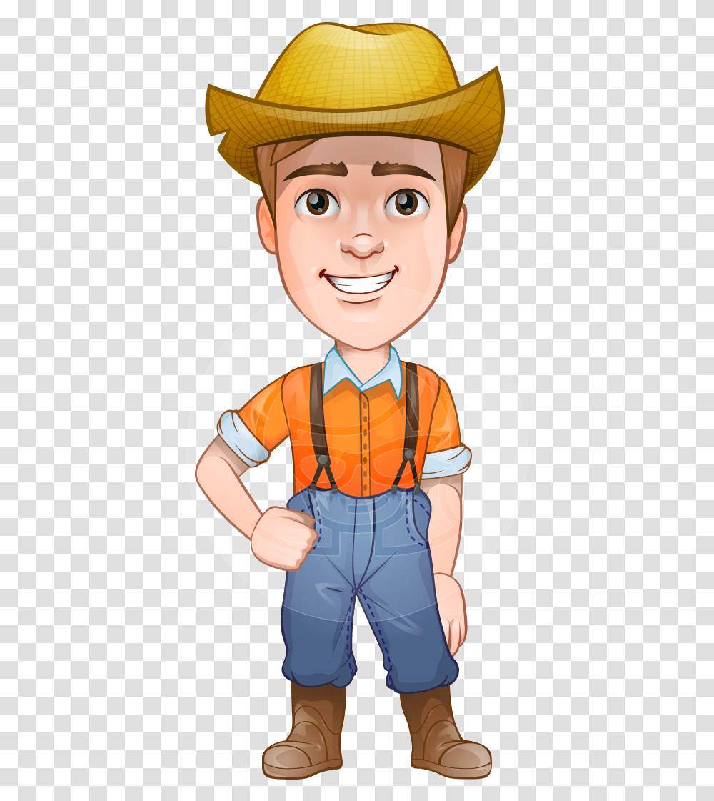 Farmer Free Suspenders, Person, Human, Hat, Clothing Transparent Png