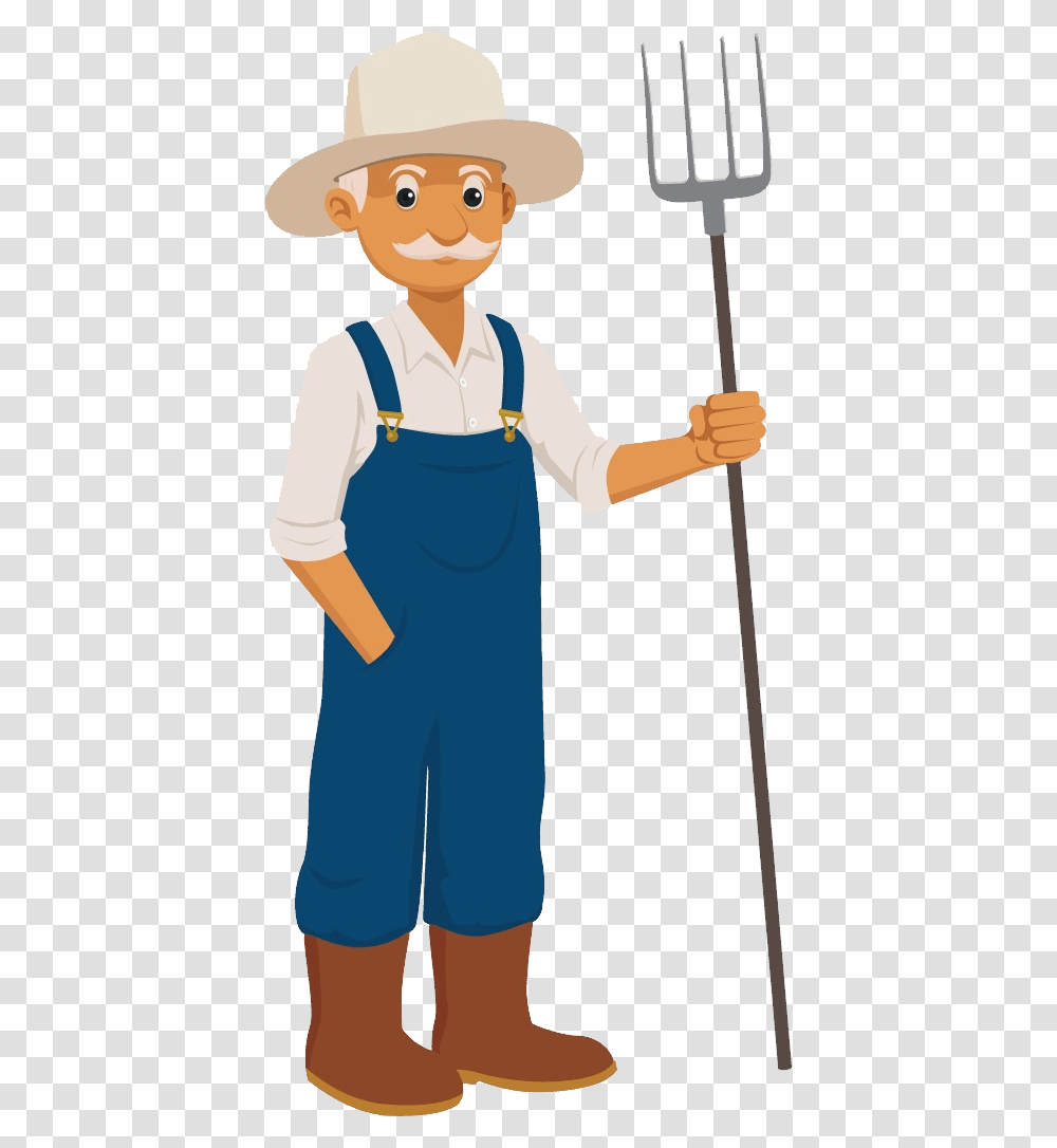 Farmer Image Farmer Clipart, Person, Human, Hat Transparent Png