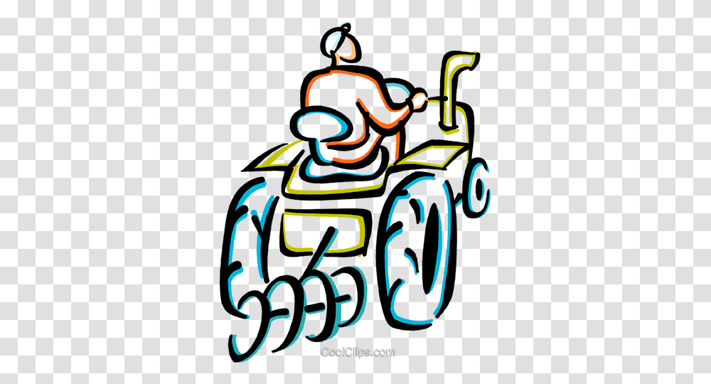 Farmer On A Tractor Royalty Free Vector Clip Art Illustration, Vehicle, Transportation, Dynamite Transparent Png