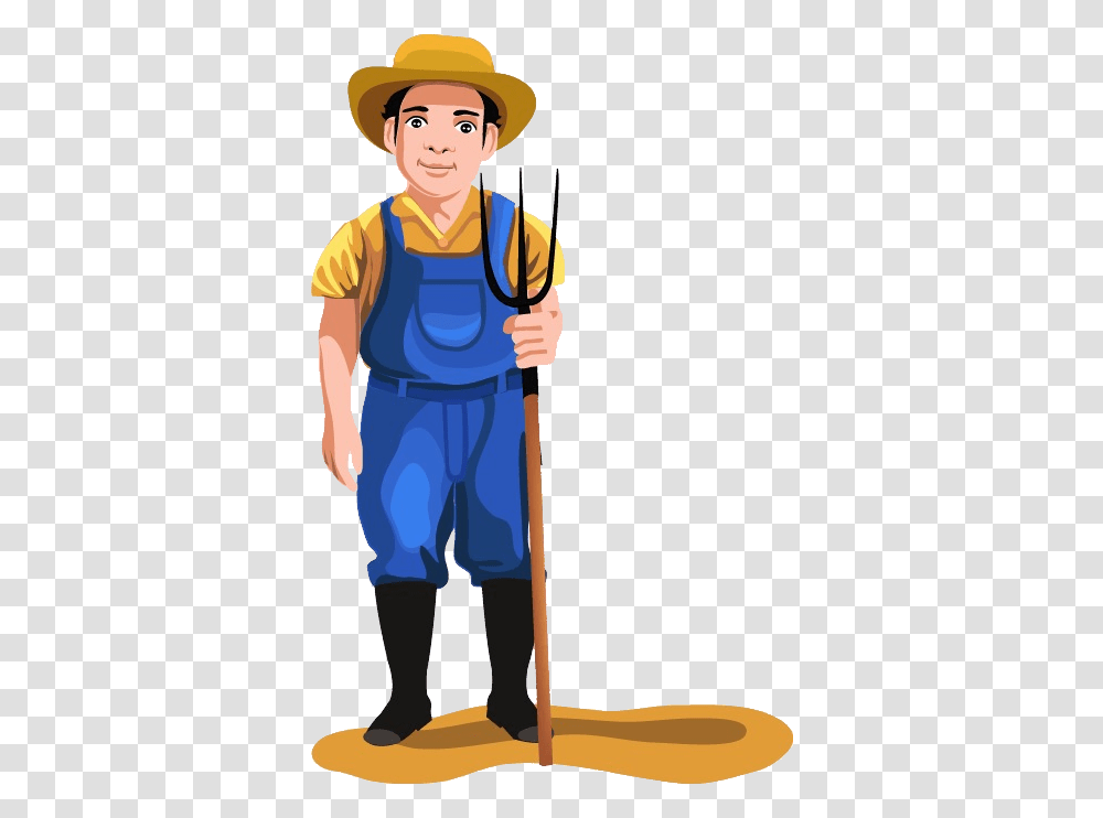 Farmer, Person, Human, Hat Transparent Png