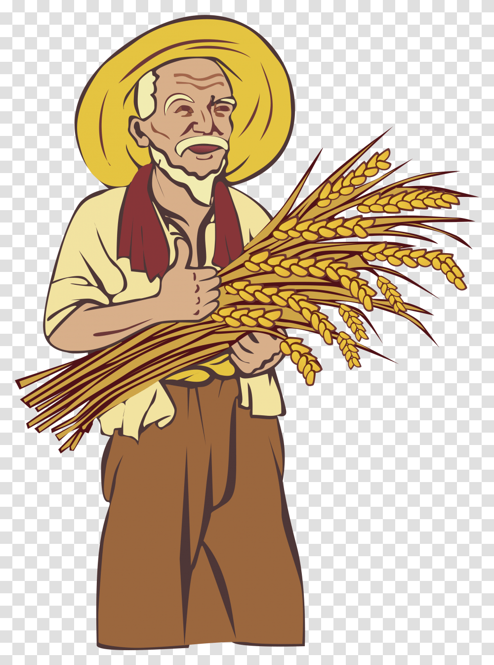 Farmer, Person, Plant, Worship, Human Transparent Png