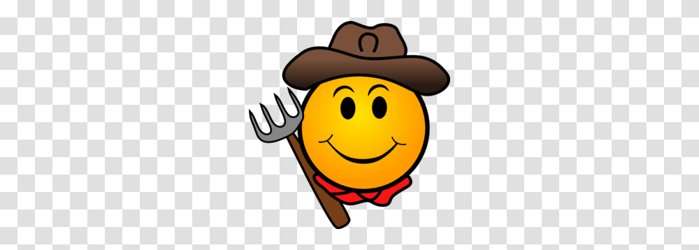 Farmer Smiley Clip Art Projects To Try Smiley, Plant, Fork, Cutlery, Vegetation Transparent Png
