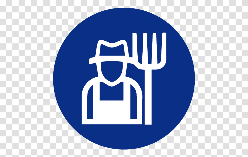 Farmer Tenant Farmer Symbol, Fork, Cutlery, Hand Transparent Png