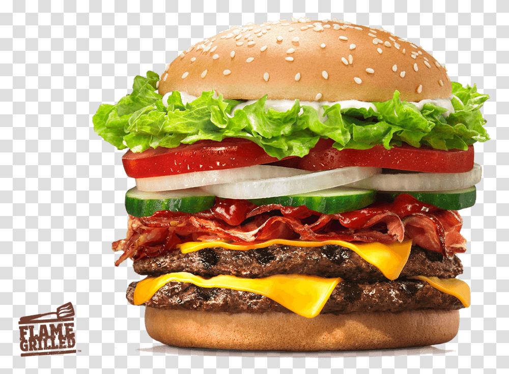 Farmers Bacon King Burger King, Food Transparent Png