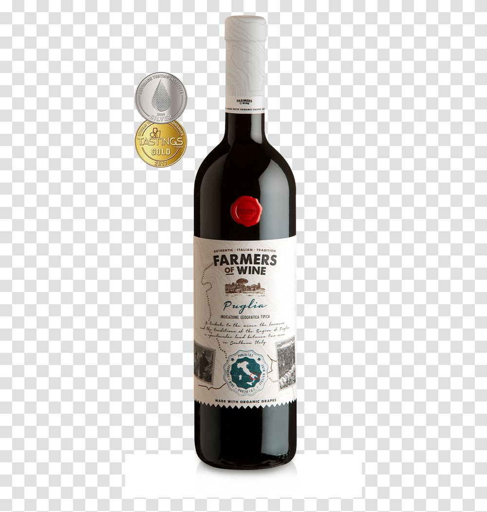 Farmers Of Wine Puglia, Alcohol, Beverage, Drink, Bottle Transparent Png