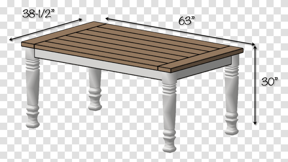 Farmhouse Table Plan, Furniture, Coffee Table, Tabletop, Bench Transparent Png
