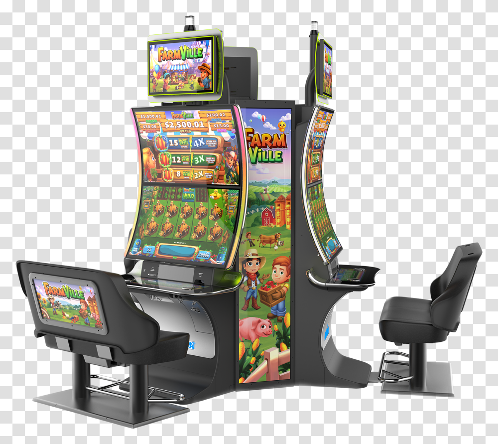 Farmville, Arcade Game Machine, Chair, Furniture, Slot Transparent Png