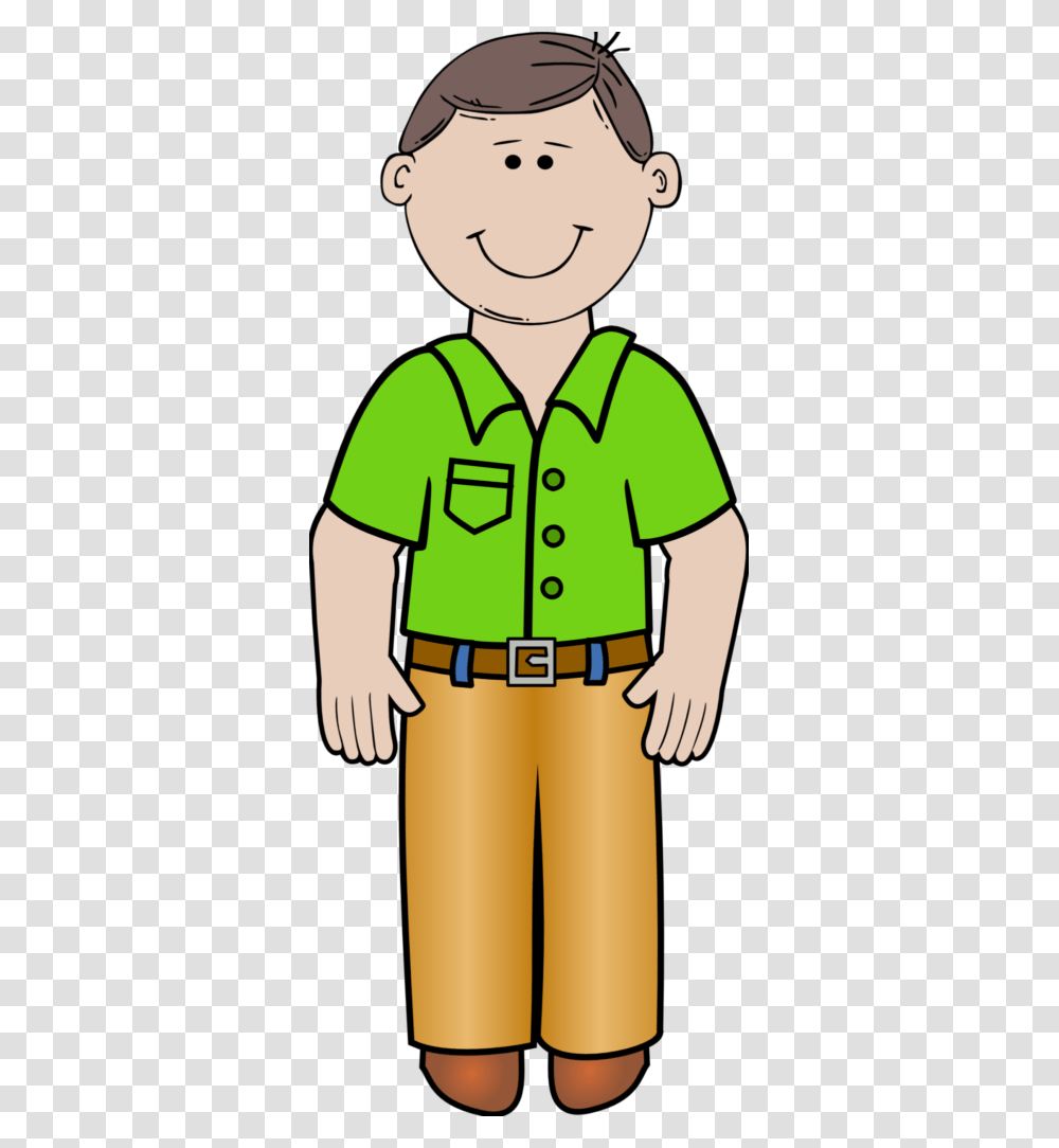 Fartherer Clipart Normal Person Clip Art People Standing, Logo, Sleeve Transparent Png