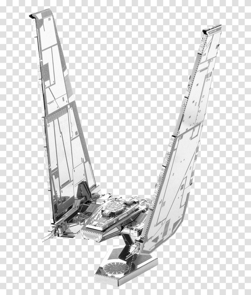 Fascinations Metal Earth 3d Model Diy Kits Star Sketch Kylo Ren Command Shuttle, Building, Architecture, Metropolis, City Transparent Png