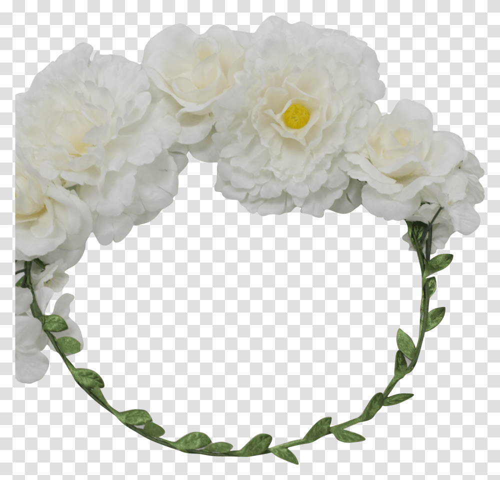 Fashion Bride Flower Crown With Green Wire And Leaves Artificial Flower, Plant, Blossom, Flower Arrangement, Petal Transparent Png