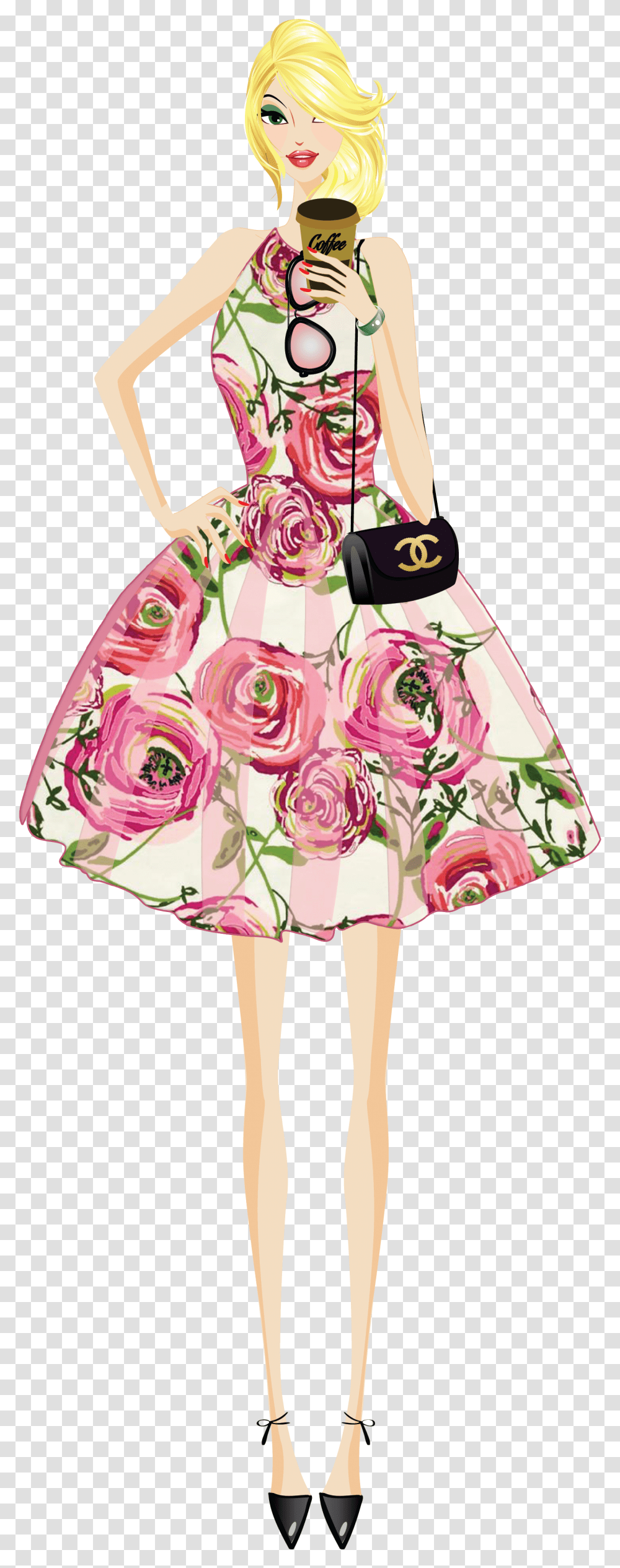 Fashion Clipart Fashion Girl Fashion Fashion Girl Fashion Girl Clipart, Dress, Person, Lamp Transparent Png