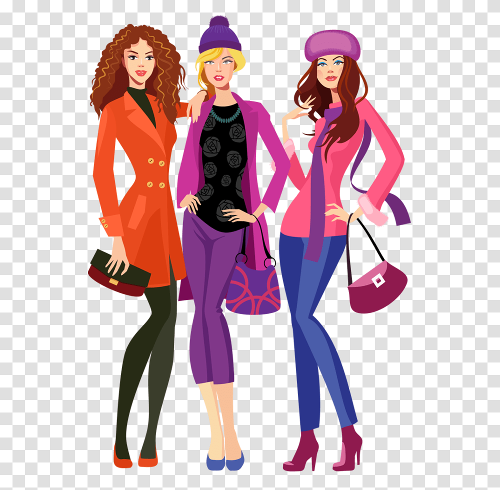 Fashion Clipart Going Shopping, Person, People, Handbag, Accessories Transparent Png