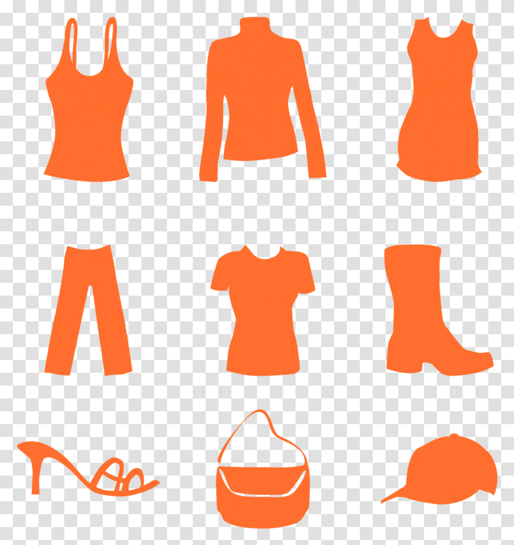 Fashion Cloths Lady Woman Girl Style Clothes Clothes And Shoes Clipart, Label, Hand Transparent Png